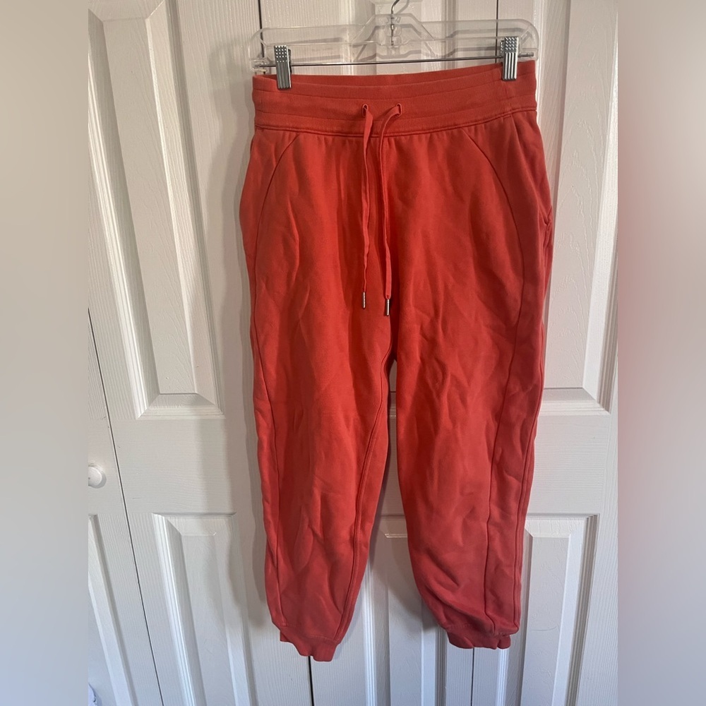 Lululemon Scuba High Rise Jogger Orange Size 6